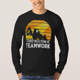Bouwen is de werkplaats van de Teamwork T-shirt