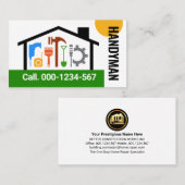 Bouwen Lijst Handyman Tools Landscape Visitekaartje (Voorkant / Achterkant)