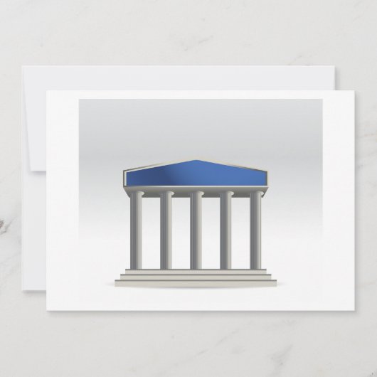 Bouwen met kolommen Uitnodigingen (Voorkant)