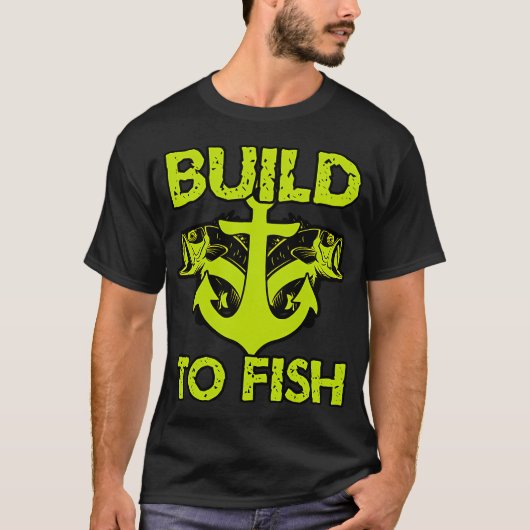 Bouwen om te vissen t-shirt (Voorkant)