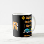 Bouwen op de rots koffiemok (Voorkant rechts)