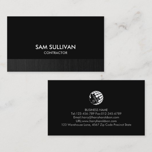 Bouwen van aannemer visitekaartje (Voorkant / Achterkant)