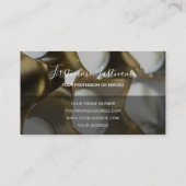 Bouwen van abstract goudzilverlegeringen busine visitekaartje (Achterkant)