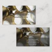 Bouwen van abstract goudzilverlegeringen busine visitekaartje (Voorkant / Achterkant)