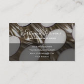 Bouwen van abstract goudzilverlegeringen busine visitekaartje (Achterkant)