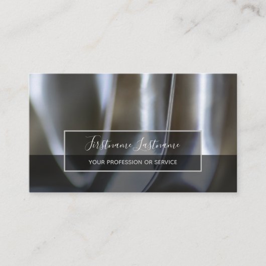 Bouwen van abstract goudzilverlegeringen busine visitekaartje (Voorkant)