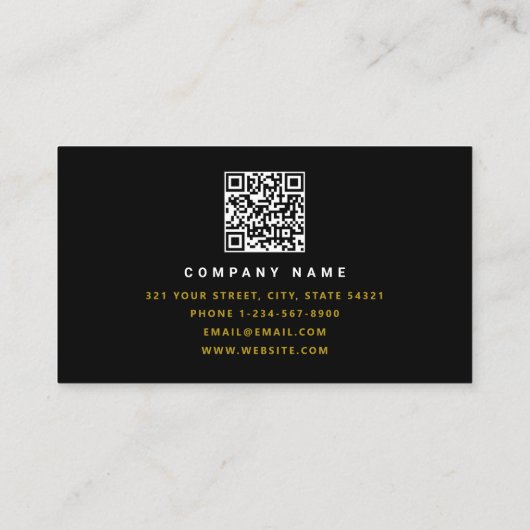 Bouwen van Black Gold Hammer Home Building Visitekaartje (Achterkant)