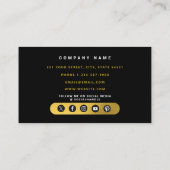 Bouwen van Black Gold Hammer Home Building Visitekaartje (Achterkant)