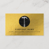 Bouwen van Black Gold Hammer Home Building Visitekaartje (Voorkant)