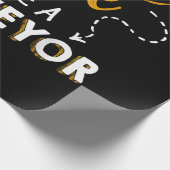 Bouwen van Coffee Lover Funny Surveyor Engineer Cadeaupapier (Hoek)