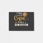 Bouwen van Coffee Lover Funny Surveyor Engineer Post-it® Notes (Voorkant)