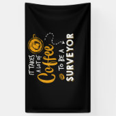 Bouwen van Coffee Lover Funny Surveyor Engineer Spandoek (Verticaal)