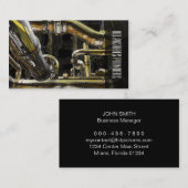 Bouwen van de Plumber van het Netwerk van de pijpl Visitekaartje (Voorkant / Achterkant)