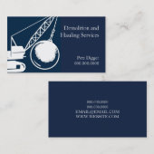 Bouwen van de service Demolition and Hauling Visitekaartje (Voorkant / Achterkant)