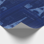 Bouwen van Eiffel Tower Cadeaupapier (Hoek)