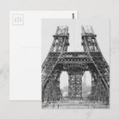 Bouwen van Eiffeltoren Briefkaart (Voorkant / Achterkant)