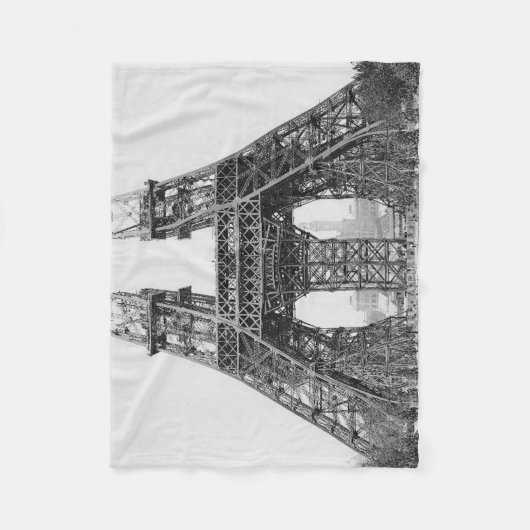 Bouwen van Eiffeltoren Fleece Deken (Voorkant)
