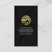 Bouwen van Gold Home Rooftop Granite Visitekaartje (Achterkant)