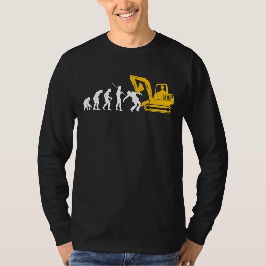 Bouwen van graafwerktuigbestuurdershandleiding t-shirt (Voorkant)