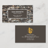 Bouwen van groene stenen visitekaartje (Voorkant / Achterkant)