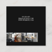 Bouwen van home Remodeling Contractor Vierkante Visitekaartje (Achterkant)
