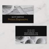 Bouwen van ingenieursarchitect visitekaartje (Voorkant / Achterkant)