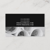 Bouwen van ingenieursarchitect visitekaartje (Achterkant)