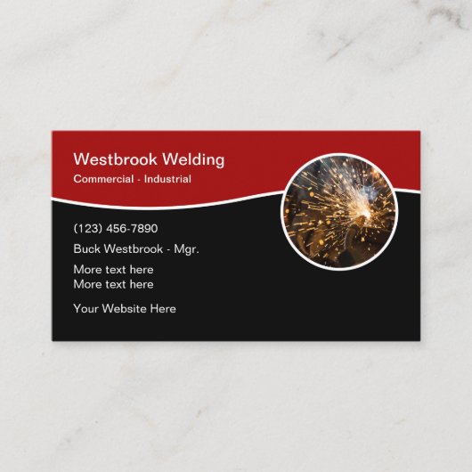 Bouwen van laswerk visitekaartje (Voorkant)