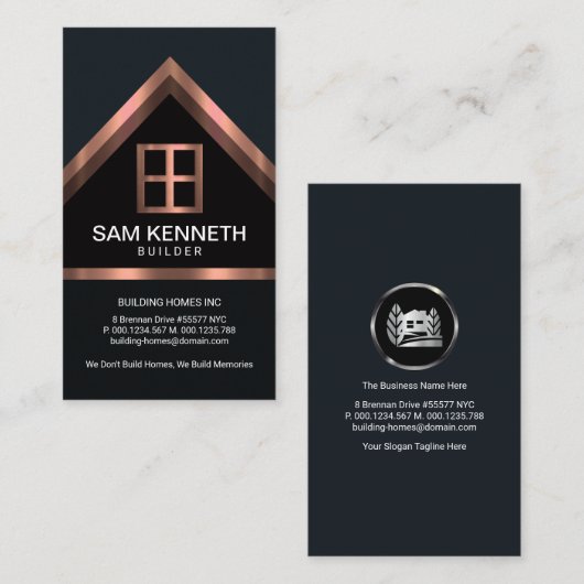 Bouwen van lumierroodroestmolen visitekaartje (Voorkant / Achterkant)