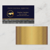 Bouwen van luxe dakdakpannen visitekaartje (Voorkant / Achterkant)