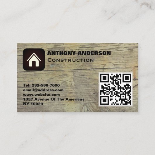 Bouwen van meubelen visitekaartje (Voorkant)