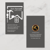 Bouwen van moderne grijze Lijst Visitekaartje (Voorkant / Achterkant)