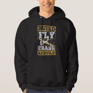 Bouwen van nieuwe vliegtuigcrash - Luchthavenvlieg Hoodie