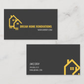 Bouwen van renovatie van woningen visitekaartje (Voorkant / Achterkant)