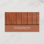 Bouwen van tuinarchitectuur visitekaartje (Achterkant)