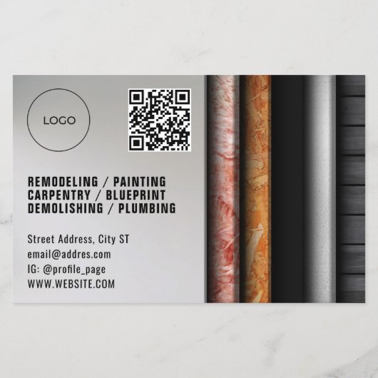 Bouwen van wandlagen geïnspireerd flyer (Achterkant)