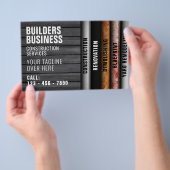 Bouwen van wandlagen geïnspireerde flyer (Hand)