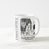 Bouwenquête kijkt naar het huis van de heer Pig Koffiemok (Voorkant rechts)