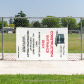 Bouwentrepreneur Logo Site Ingang Aanpassen Spandoek (Insitu)