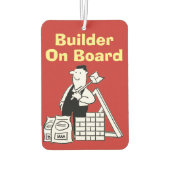 Bouwer aan boord Van de Bouwer Luchtverfrisser (Achterkant)