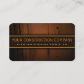 Bouwer Aannemer Faux Pine Wood Visitekaartje (Voorkant)