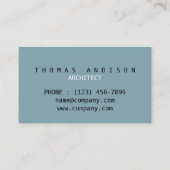 Bouwer Aannemer Interieur Ontwerper Architect Visitekaartje (Achterkant)