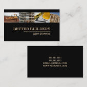Bouwer Aannemer Manager Bouw Visitekaartje (Voorkant / Achterkant)