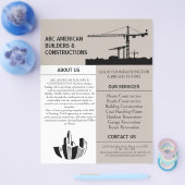 Bouwer & Bouw Reclame Promotioneel Flyer (Enkel)