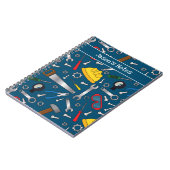 Bouwer diverse handgereedschappen en gereedschappe notitieboek (Linkerzijde)