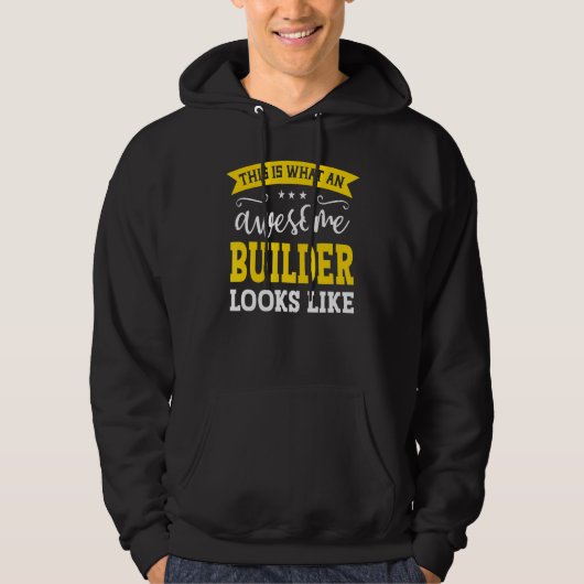 Bouwer Functie Werknemer Funny Worker Professional Hoodie (Voorkant)