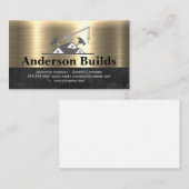 bouwer | goudmarmer visitekaartje (Voorkant / Achterkant)