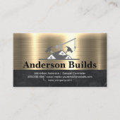 bouwer | goudmarmer visitekaartje (Voorkant)