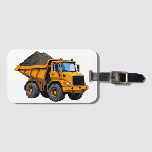 Bouwer/Grofmachine/kipper Bagagelabel (Voorkant (horizontaal))