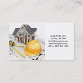 Bouwer Handyman Architect Aannemer Bouw Visitekaartje (Achterkant)